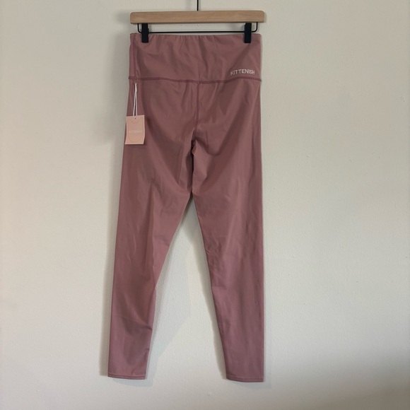 Kittenish Dusty Rose Pink Leggings-Size L - Picture 2 of 8